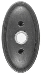 Emtek 2414FB Lost Wax / Tuscany Bronze doorbell, front view