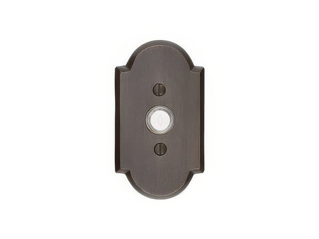 Emtek 2421FB flat black doorbell