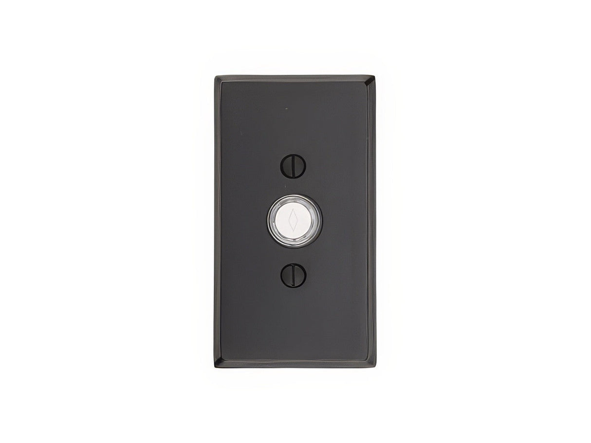 Emtek 2423FB flat black doorbell
