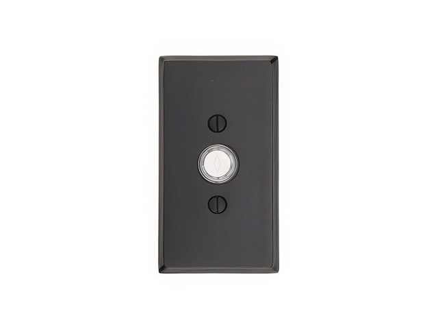 Emtek 2423FB flat black doorbell