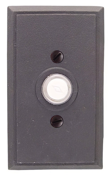Emtek 2433FB flat black doorbell