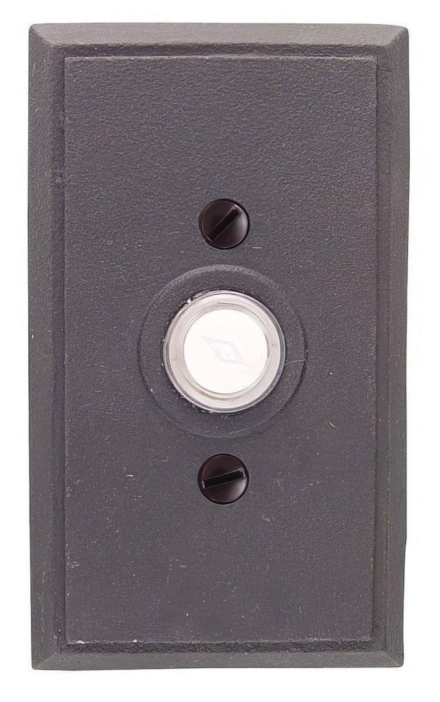 Emtek 2433FB flat black doorbell