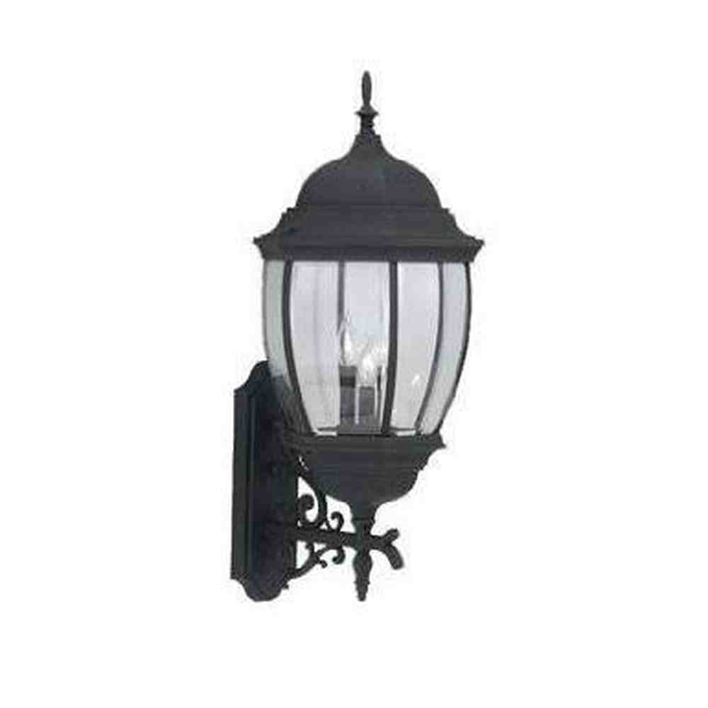 Designers Fountain 2442-BK black wall lantern