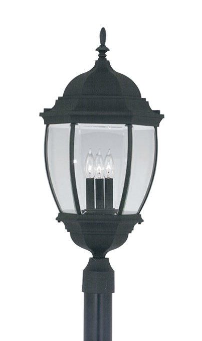 Designers Fountain 2446-BK black post lantern
