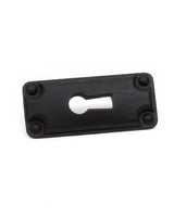 Century Hardware 24569-MB matte black keyplate