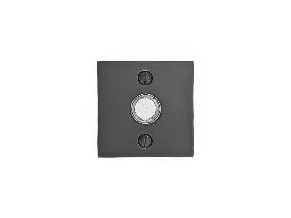 Emtek 2459US19 flat black doorbell