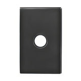 Emtek 4" Height Brass Lighted Doorbell with Modern Rectangular Rosette