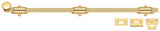 Deltana 24SB003 lifetime polished brass surface bolt