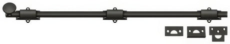Deltana 24SB10B surface bolt in satin nickel, additional view