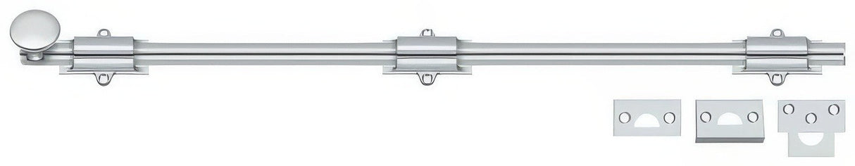 Deltana 24SB26 polished chrome surface bolt