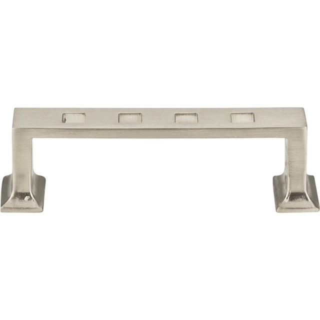 Atlas Homewares 250-BRN Craftsman cabinet pull in satin stainless, additional view