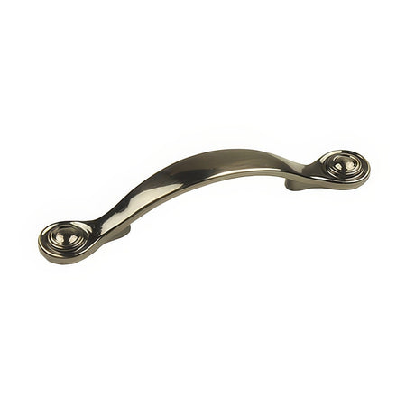 Century Hardware 25143-BNB Baroque cabinet pull handle in satin stainless, additional view