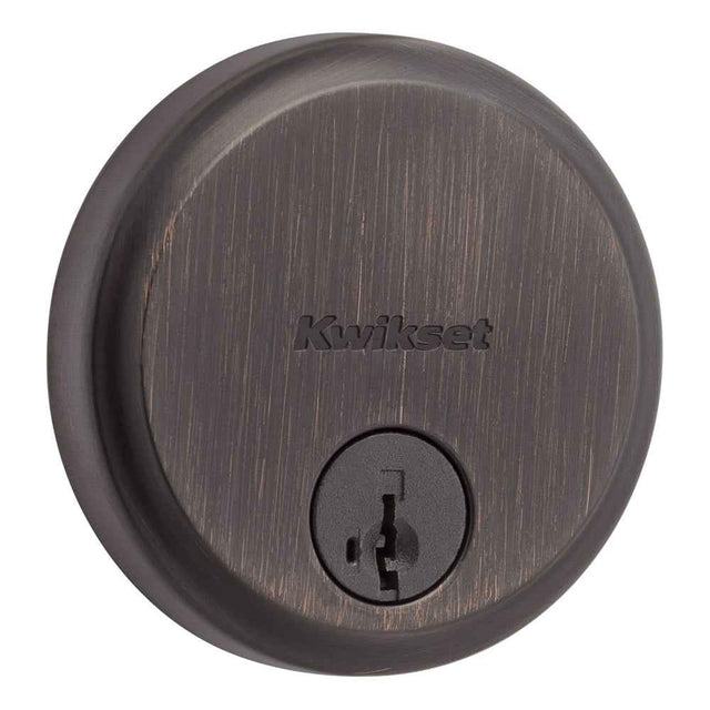 Kwikset 258 Hometown Low Profile Single Cylinder SmartKey Deadbolt in Venetian Bronze