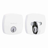 Kwikset 258MDT Midtown Contemporary Low Profile Single Cylinder SmartKey Deadbolt in Bright Chrome