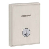 Kwikset 258TRCT Crosstown Low Profile Single Cylinder SmartKey Deadbolt in Satin Nickel