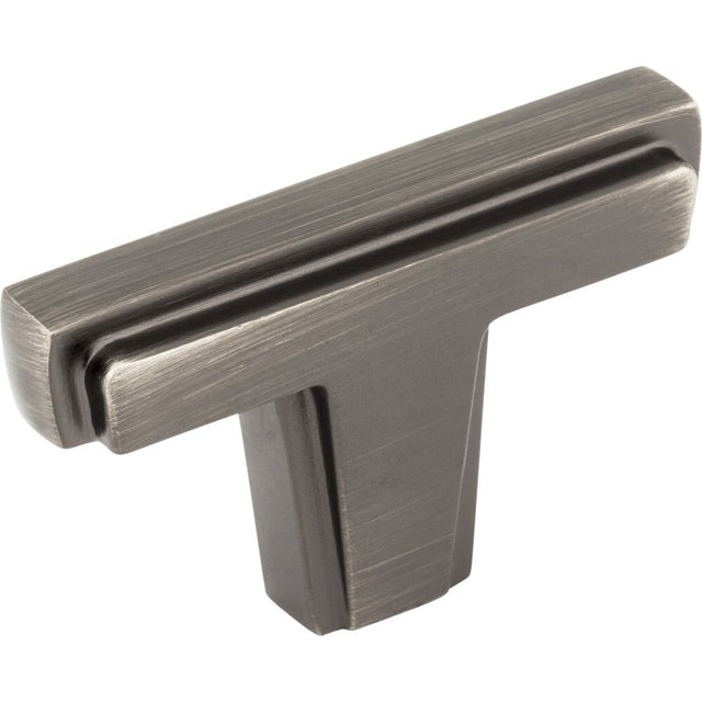 Jeffrey Alexander 259BNBDL Lexa t-shaped cabinet knob, additional view