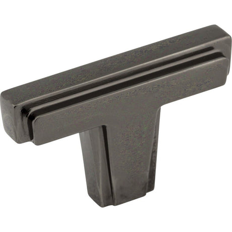 Jeffrey Alexander 259BN black nickel t shaped cabinet knob