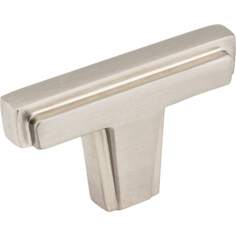 Jeffrey Alexander 259SN satin nickel t shaped cabinet knob
