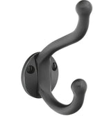 Emtek 2606US19 flat black robe hook