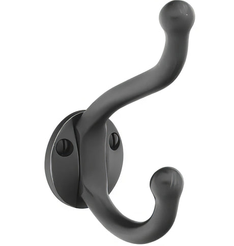 Emtek 2606US19 flat black robe hook