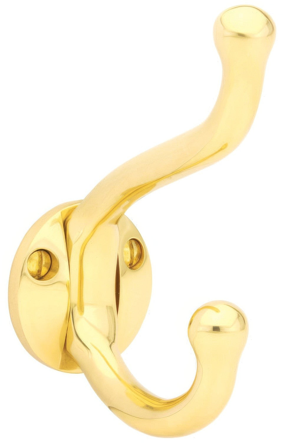 Emtek 2606US3 polished brass robe hook