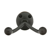 Emtek 2607US19 flat black robe hook
