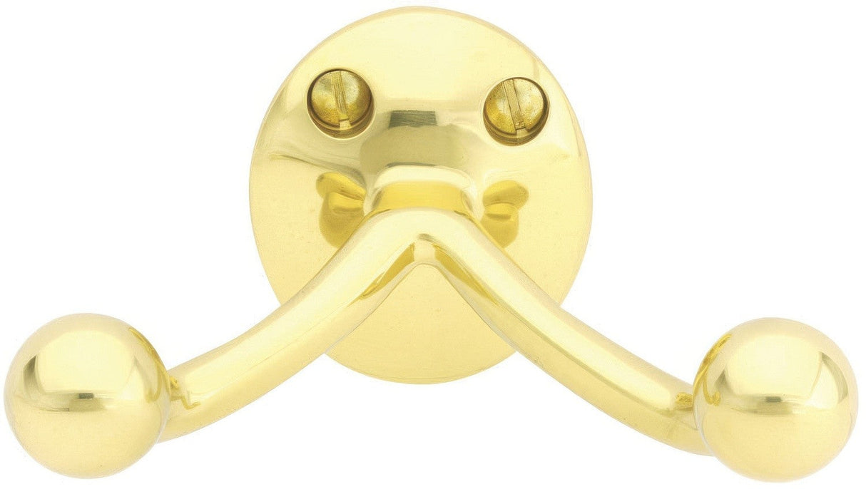 Emtek 2607US3 polished brass robe hook