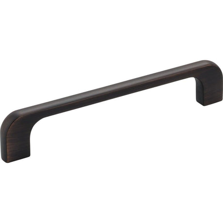 Jeffrey Alexander 264-128DBAC Alvar cabinet drawer pull in satin stainless, additional view
