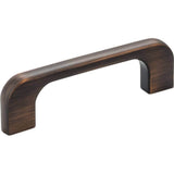 Jeffrey Alexander 264-3DBAC brushed oil rubbed bronze cabinet drawer pull