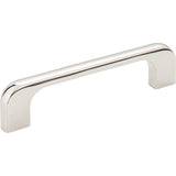 Jeffrey Alexander 264-96NI polished nickel cabinet drawer pull