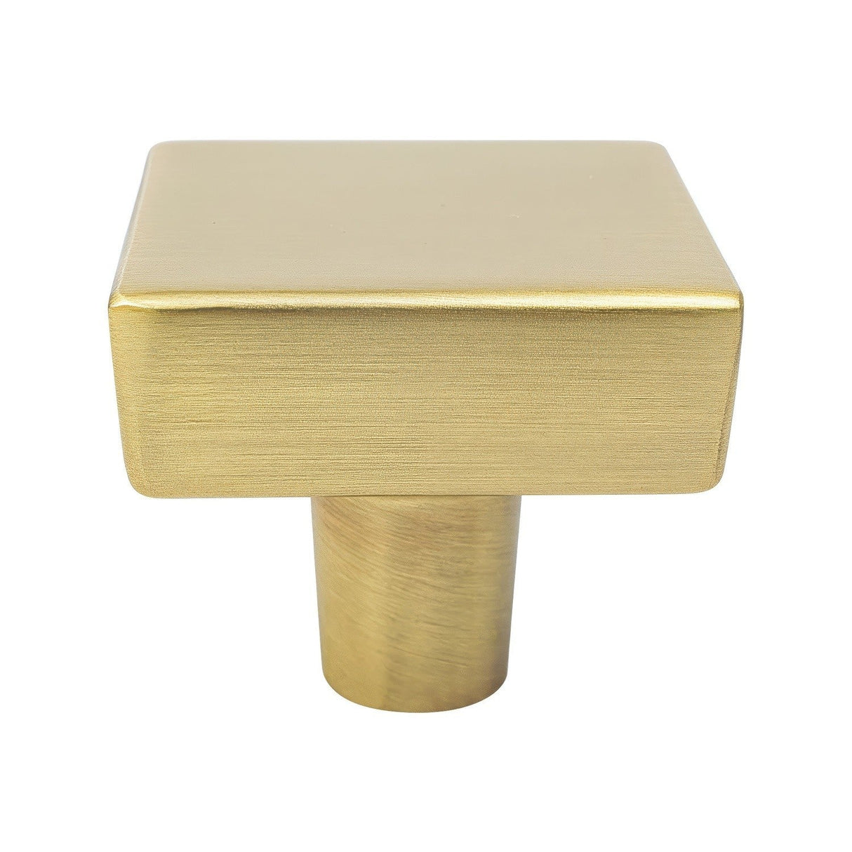 Berenson 2649-1MDB-P modern brushed gold square cabinet knob
