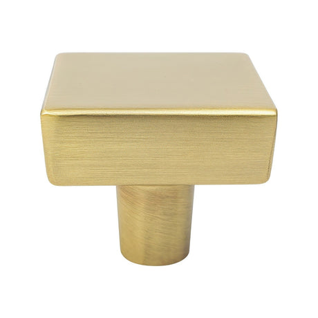 Berenson 2649-1MDB-P modern brushed gold square cabinet knob