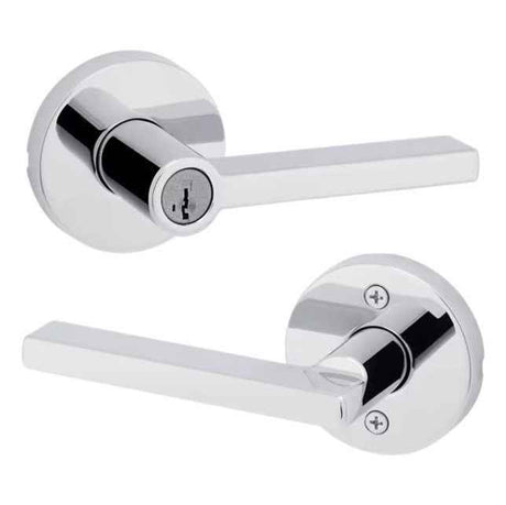 Kwikset 750HFLRDT Halifax Lever in Bright Chrome