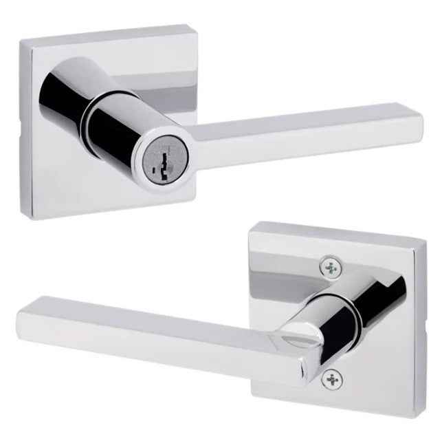 Kwikset 750HFLSQT Halifax Lever in Bright Chrome