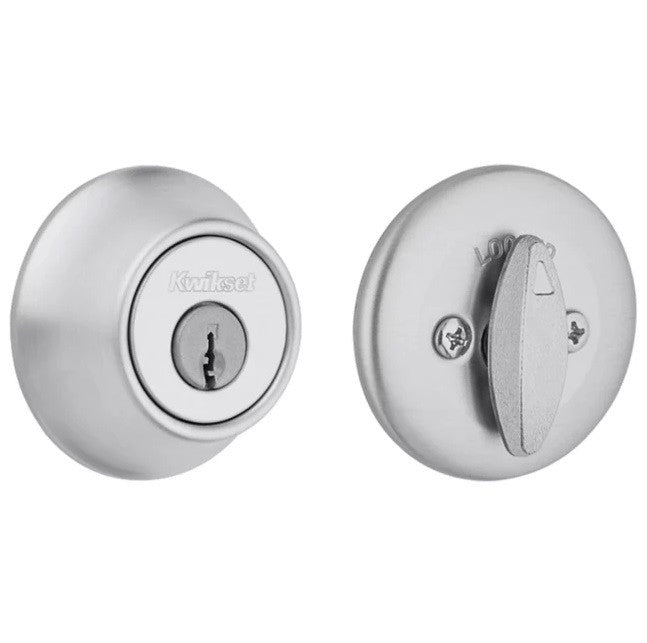 Kwikset 660 Single Cylinder Deadbolt in Satin Chrome