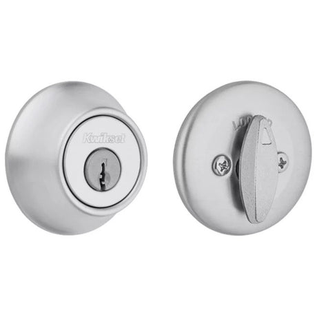 Kwikset 660 Single Cylinder Deadbolt in Satin Chrome