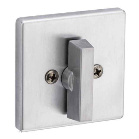 Kwikset 663SQT One Sided Turn Square Deadbolt in Satin Chrome