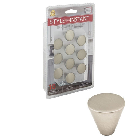 Elements 26SN-R satin nickel cabinet knob