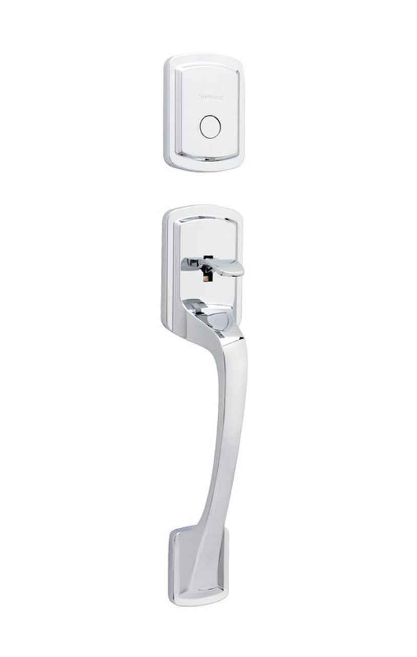 Kwikset Prague Handleset Trim in Bright Chrome