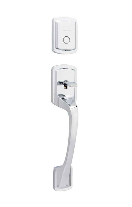 Kwikset Prague Handleset Trim in Bright Chrome