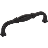 Jeffrey Alexander 278-128MB matte black cabinet drawer pull