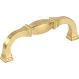 Jeffrey Alexander 278-96BG brushed gold cabinet drawer pull