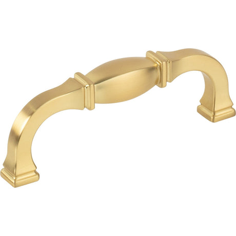Jeffrey Alexander 278-96BG brushed gold cabinet drawer pull