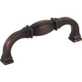 Jeffrey Alexander 278-96DBAC brushed oil rubbed bronze cabinet drawer pull