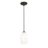 Access Lighting 28012-1C-ORB/WHST SydneyÂ glass pendant light in oil-rubbed bronze, additional view