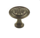 Century Hardware 28015-OBL Iris cabinet knob in polished brass, additional view