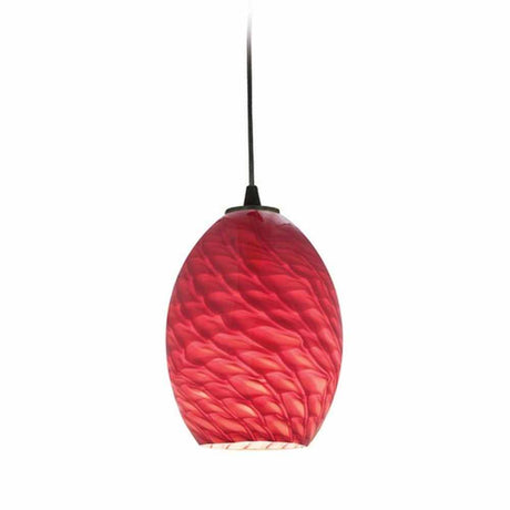 Access Lighting 28023-1C-ORB/REDFB oil rubbed bronze / red fire bird glass pendant light