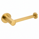 2804DISKUS3NL: Emtek Diskus wall mounted toilet paper holder in Unlacquered Brass finish