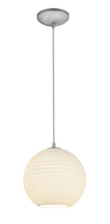 Access Lighting 28088-1C-BS/WHTLN brushed steel / white line pendant light