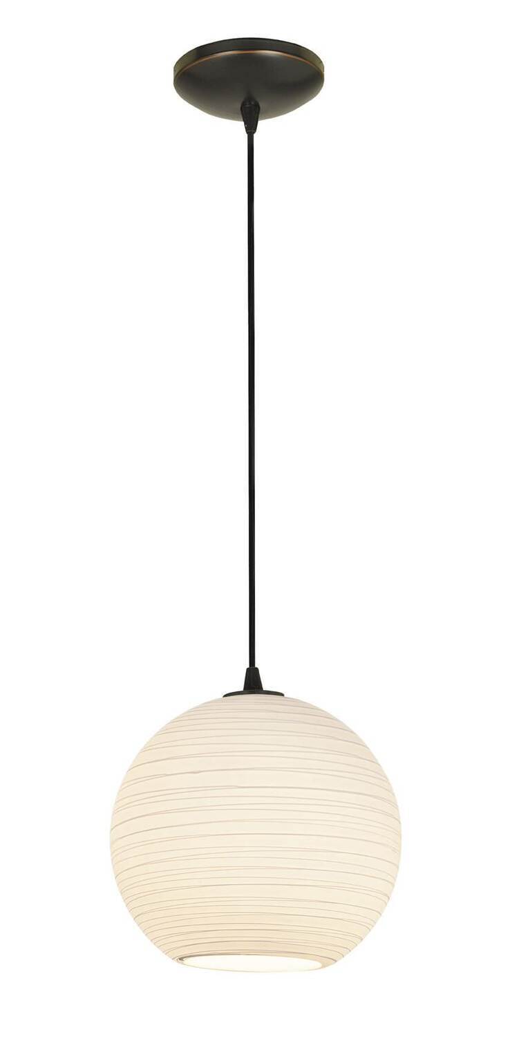 Access Lighting 28088-1C-ORB/WHTLN oil rubbed bronze / white line pendant light